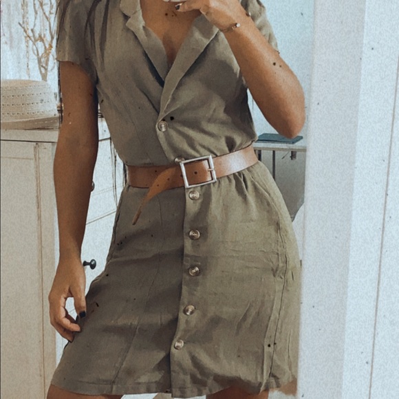 Olive dress - Picture 3 of 5